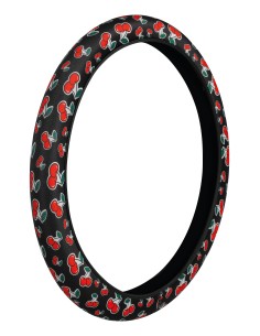 Skin-Cover, coprivolante elasticizzato in poliestere - Ciliegie - S - Ø 35/37 cm