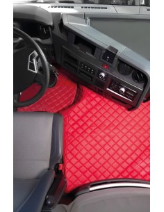 Tappeto unico in Skeentex - Rosso - compatibile per Renault T (06/13 ) no tunnel 2