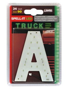Spell-It Led, 90 mm, 24V - Verde - A
