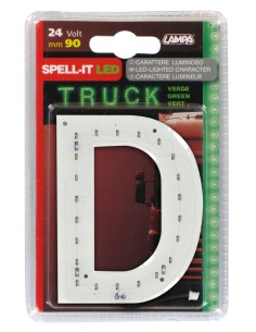 Spell-It Led, 90 mm, 24V - Verde - D