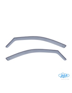 Set deflettori aria anteriori ad incastro, tipo lungo - compatibile per Mercedes Classe C 4p (02/07 02/14)  - Mercedes Classe C