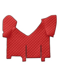 Tappeto centrale in Skeentex - Rosso - compatibile per Iveco Stralis (08/02 12/12) automatico, cabina larga, frigo scorrevole -
