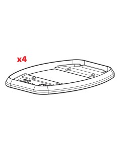 Set 4 gomme per tamponi kit attacchi Kargo