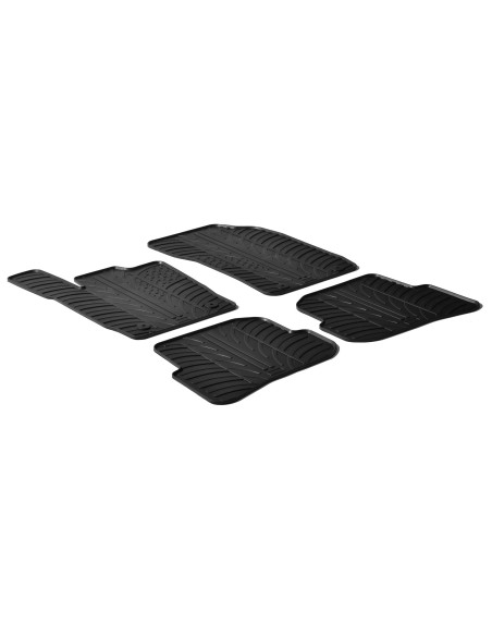 Set tappeti su misura in gomma - compatibile per  Audi A1 3p (09/10 10/18) -  Audi A1 Sportback (02/12 10/18)