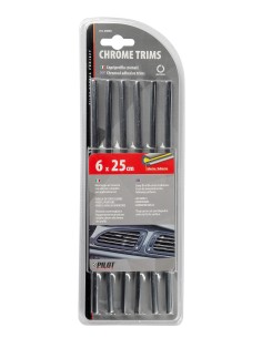 Adhesive Trims 6 pz - 250 mm - Cromo 2