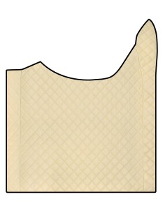 Tappeto centrale in Skeentex - Panna - compatibile per Daf XG (06/21 )  - Daf XG+ (06/21 )
