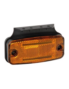 Luce ingombro con catarifrangente e staffa - 2 Led - 12/24V - Arancio