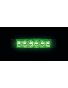 Luce decorativa - 6 Led - 12/24V - Verde 2