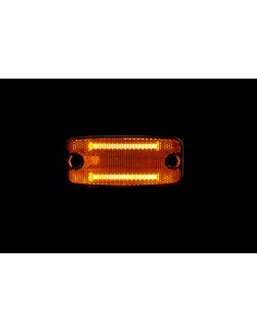 Luce ingombro con catarifrangente e staffa - 2 Led - 12/24V - Arancio 2