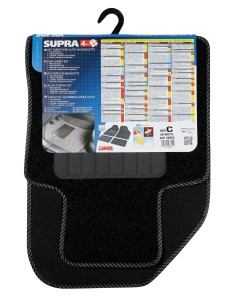 Supra, serie tappeti 4 pezzi - C - Antracite 2