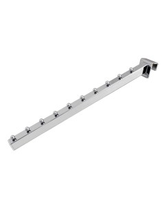 Appendino inclinato 10 pioli rinforzato, cromato - 40 cm