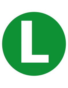 Contrassegno adesivo - L - Veicolo ecosilenzioso
