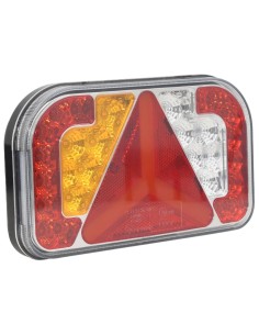 Luci Rimorchio 2 pz Rosso 24x5x14,5 cm 12V Lampadina LED 2