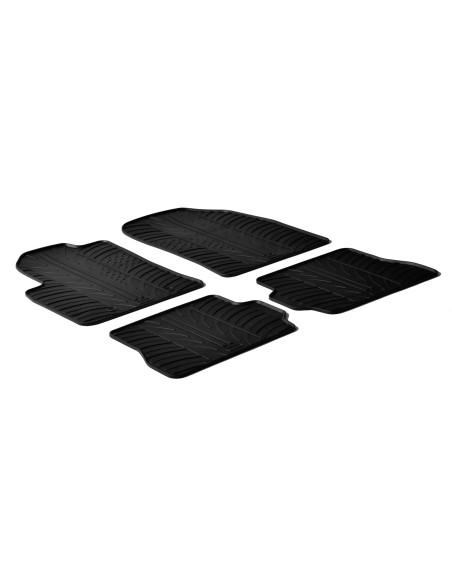 Set tappeti su misura in gomma - compatibile per  Ford Fiesta 3p (11/02 08/08) -  Ford Fiesta 5p (05/02 08/08) -  Ford Fusion (