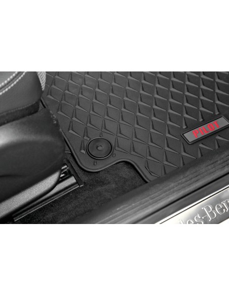Pilot, set tappeti su misura in eco gomma - compatibile per Abarth Punto 3p (05/08 06/11)  - Abarth Punto Evo 3p (06/10 04/12) 