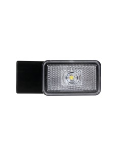 Luce ingombro con catarifrangente e staffa - 1 Led - 12/24V - Bianco 2