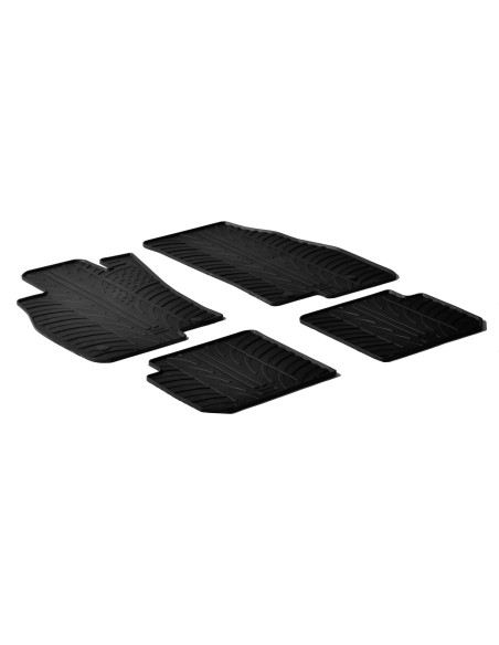 Set tappeti su misura in gomma - compatibile per  Alfa Romeo Mito (09/08 04/19)