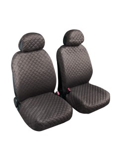 Biba, coppia coprisedili anteriori in cotone, universali - Antracite