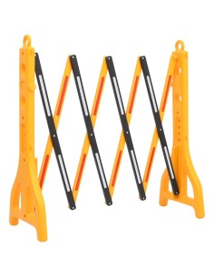 Barriera Stradale Pieghevole Gialla 250x38x96 cm 2