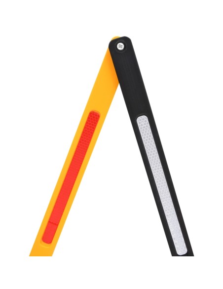 Barriera Stradale Pieghevole Gialla 250x38x96 cm