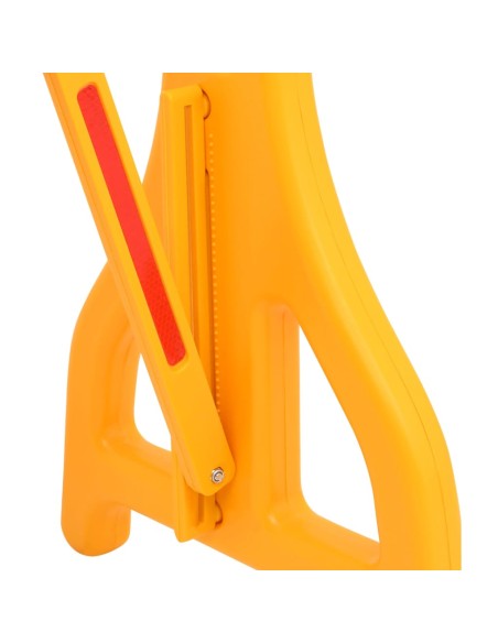 Barriera Stradale Pieghevole Gialla 250x38x96 cm