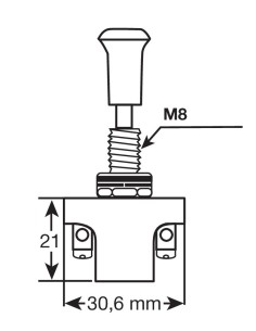 Interruttore tira-spingi - 12/24V - 10A 2