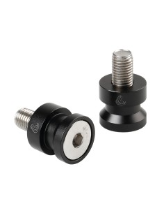 Coppia supporti cavalletto - M10x1,25 mm - Nero