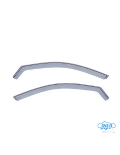 Set deflettori aria anteriori ad incastro, tipo lungo - compatibile per Volkswagen T-Roc (11/17 )