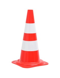 Coni Segnaletici Stradali Riflettenti 20 pz Rosso Bianco 50 cm