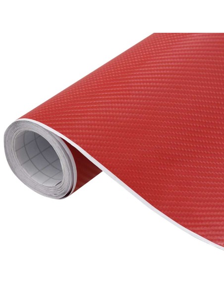 Pellicole per Auto 2 pz 4D Rosse 100x150 cm+50x150 cm