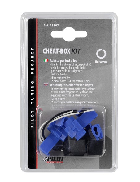 Cheat-Box kit per lampadine a Led, 12V - 58 OHM - 3 W - 0,21 A