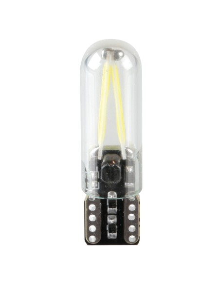 9/32V Led series - 2 Led COB - (T10) - W2,1x9,5d - 2 pz  - Scatola - Bianco - Doppia polarità