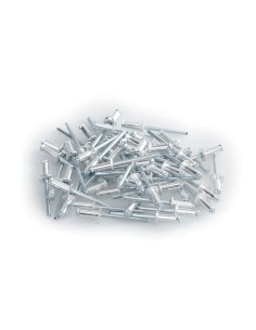 Aluminium Rivets, set 50 rivetti Graf per portatarga - Argento