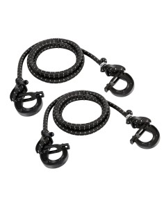 Uni-Flex, coppia corde elastiche regolabili con ganci di sicurezza