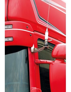 Staffa per antenna CB - Attacco su visiera parasole - compatibile per  Scania R Serie 5 (03/04 08/09) -  Scania R Serie 6 (09/0 2