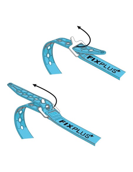 FixPlus Nano, cinghia elastica di fissaggio, 2 pz - 1,25 x 40 cm