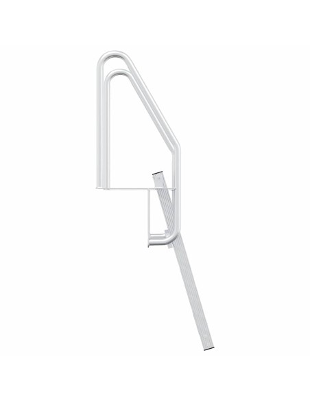 Scala da molo a 3 gradini Argento 58 x 77 x 144 cm Alluminio