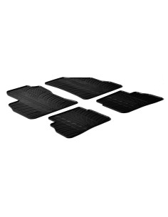 Set tappeti su misura in gomma - compatibile per  Fiat Doblò 5p (01/10 05/20) -  Opel Combo Tour (04/12 12/17)