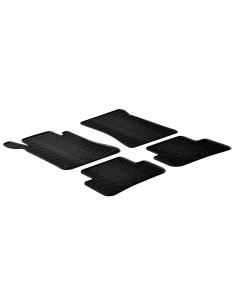 Set tappeti su misura in gomma - compatibile per  Mercedes Classe C 4p (05/00 01/07) -  Mercedes Classe C sw (04/01 12/07)