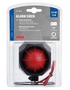 Sirena elettronica a 6 toni 12V - 1,2A - 105dB±3 2