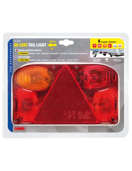 Deluxe, fanale posteriore 6 funzioni 12V - Sinistro