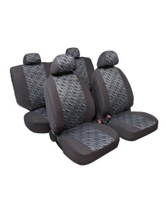 Graffio Basic-Fit, set fodere coordinate in jacquard, universali - Antracite