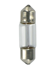 12V Lampada siluro - 8x28 mm - 10W - SV7-8 - 2 pz  - Scatola