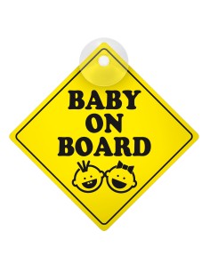 Bimbo a bordo, contrassegno con ventosa