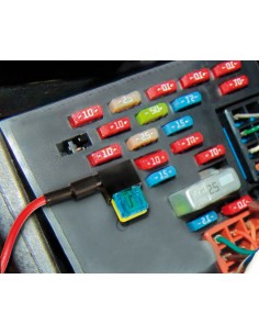Ruba-corrente per fusibile lamellare micro, 12/24V 2