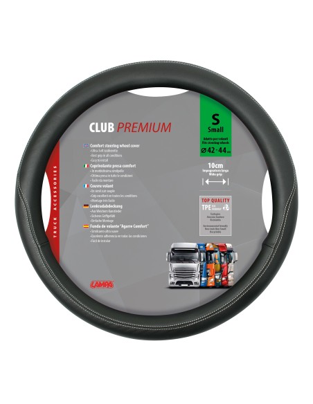 Club, coprivolante in Skeentex - S - Ø 42/44 cm - Nero