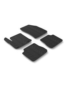 Set tappeti su misura in gomma - compatibile per  Peugeot 2008 (12/19 05/23) elettrica -  Citroen C4 5p (11/20 11/24) elettrica