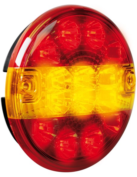 Fanale rotondo posteriore Led 3 funzioni, 12/24V