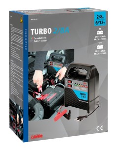 Turbo 2/8 A, caricabatteria 6/12V 2