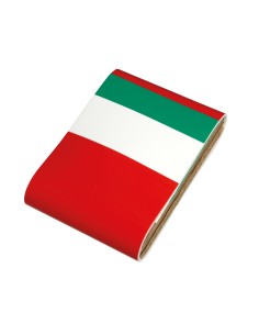Sticky Maxi-Flag, fascia autoadesiva tricolore Italia - 100x10 cm